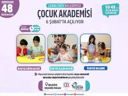 ÇOCUK AKADEMİMİZ 6 ŞUBAT’TA AÇILIYOR